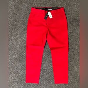 Banana Republic Sloan Red Slim Fit Mid-Rise Pants